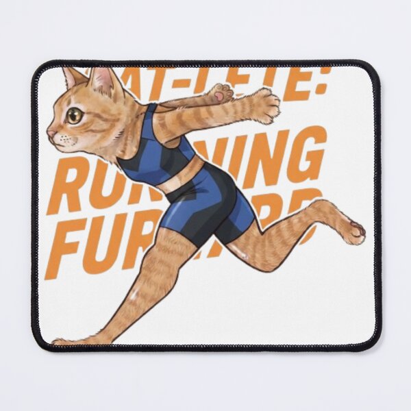 Item preview, Cat-lete Running Forward Sports Aesthetic Illustration designed and sold by Ahmedsyde.
