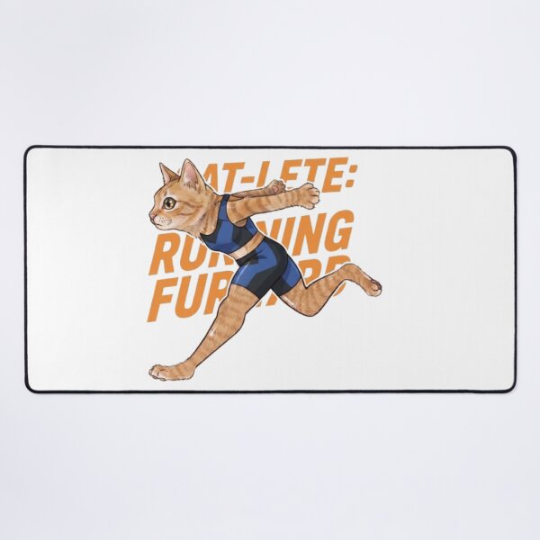 Item preview, Cat-lete Running Forward Sports Aesthetic Illustration designed and sold by Ahmedsyde.