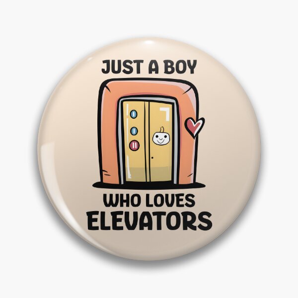 Item preview, Just A Boy Who Loves Elevators Funny Playful Elevator Lover designed and sold by KLArtzStore.