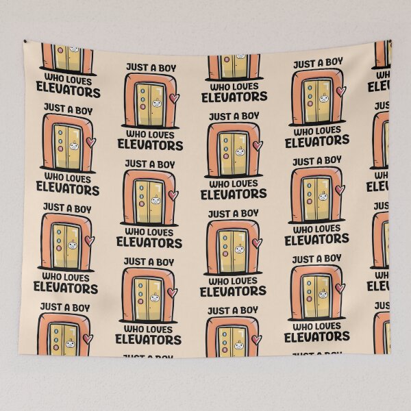 Item preview, Just A Boy Who Loves Elevators Funny Playful Elevator Lover designed and sold by KLArtzStore.