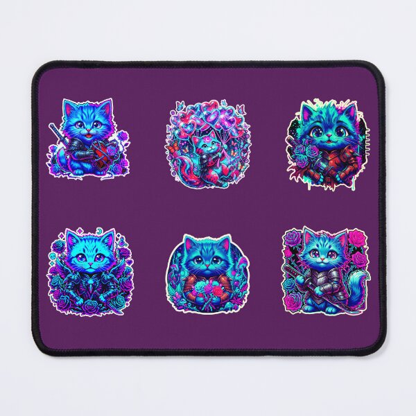 Item preview, Cute Cat Stickers Pack – Kawaii Kitten Set for Laptop, Phone & School Supplies designed and sold by Cyber-ART-Studio.