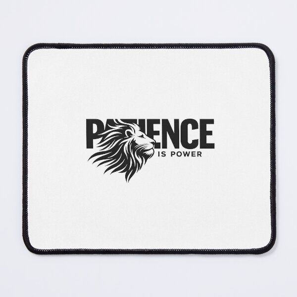 Item preview, Patience Is Power Lion Typography Design designed and sold by Presshue.