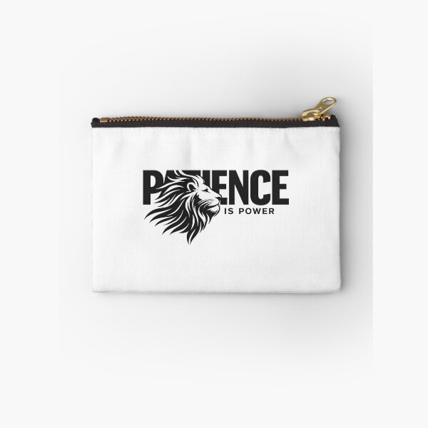 Item preview, Patience Is Power Lion Typography Design designed and sold by Presshue.