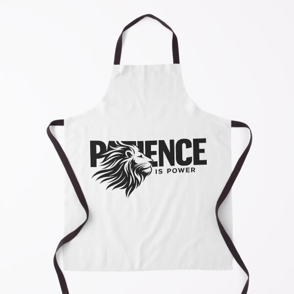 Item preview, Patience Is Power Lion Typography Design designed and sold by Presshue.