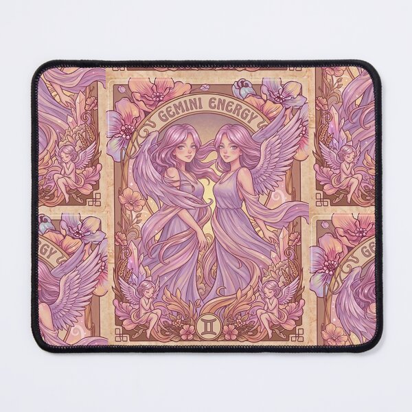 Item preview, Gemini Zodiac Twins Anime Art | Gemini Energy Celestial Angel Goddesses | Pastel Astrology Illustration | Horoscope Wall Art | Gemini Birthday Gift | Fantasy Zodiac Decor designed and sold by RSDigitalPrintDesign.