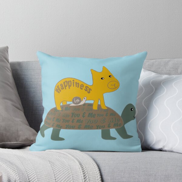 Item preview, Happiness is You & Me- Capybara Riding Turtle designed and sold by 213 Studio.