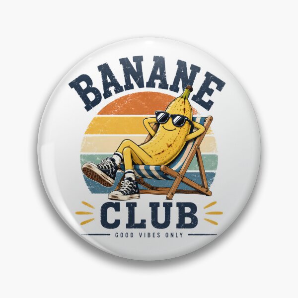 Item preview, Banane club good vibes only funny vintage banana designed and sold by Sixtinebzh.
