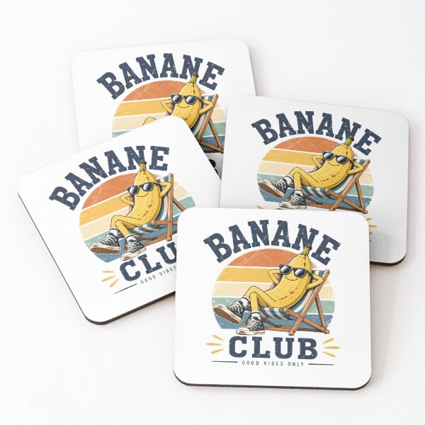 Item preview, Banane club good vibes only funny vintage banana designed and sold by Sixtinebzh.