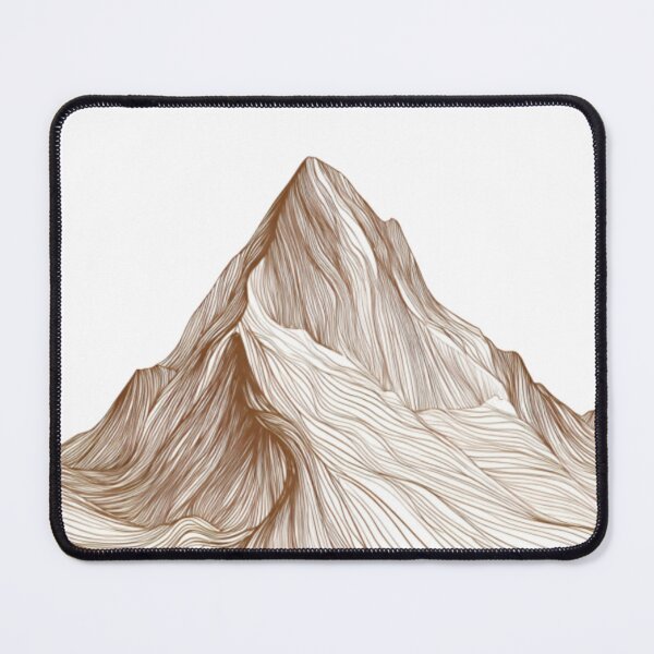 Item preview, Minimalist Topographic Mountain Line Art Abstract designed and sold by ThunderRed.