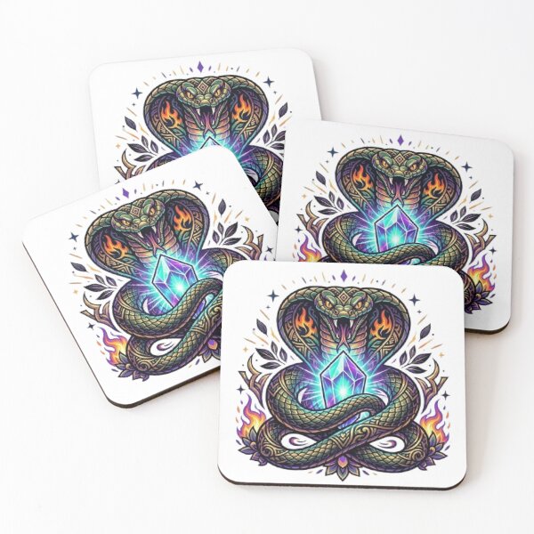 Item preview, Mystic King Cobra T-Shirt Snake Art Fantasy Serpent Vector Design designed and sold by Faisal  Shah.