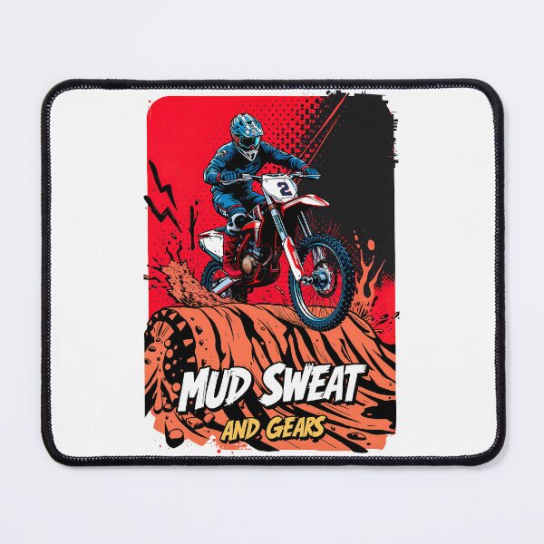 Item preview, Pop Art Off Road Racing Enduro Motorcycle Graphic Art designed and sold by RevUpDesign.
