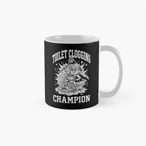 Item preview, Toilet Clogging Champion Superhero Bathroom Humor designed and sold by dudelinart.