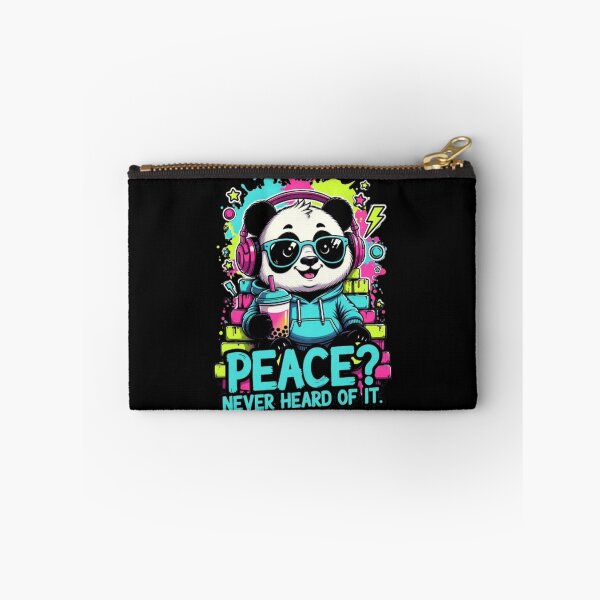 Item preview, Peace? Never Heard of It – Cool Panda Street Art designed and sold by Dogandesighn.