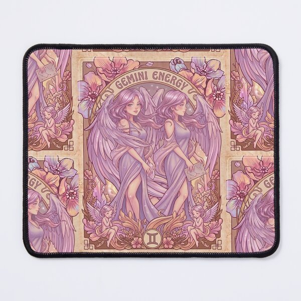 Item preview, Gemini Zodiac Twins Anime Art | Gemini Energy Celestial Angel Goddesses | Pastel Astrology Illustration | Horoscope Wall Art | Gemini Birthday Gift | Fantasy Zodiac Decor designed and sold by RSDigitalPrintDesign.