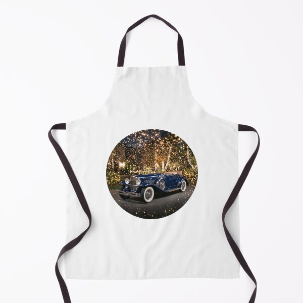 Item preview, Vintage Luxury Car in Golden Sparkle Bokeh Circle designed and sold by MottotoTech.