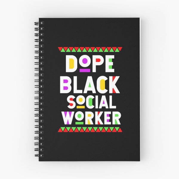 Item preview, Dope Black Social Worker Typography Design designed and sold by erfazanitika.