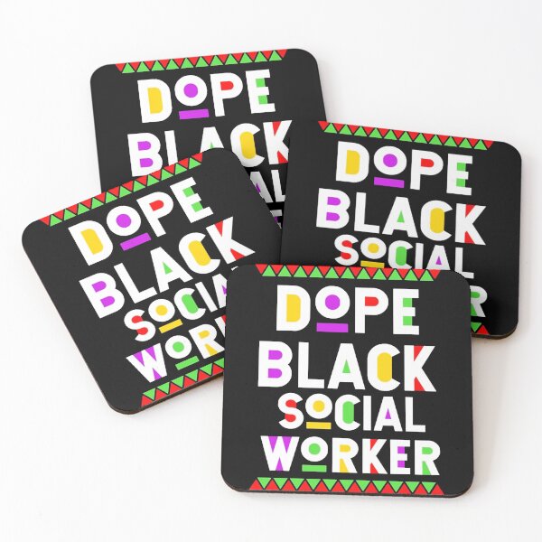 Item preview, Diseño tipográfico de trabajador social negro genial designed and sold by erfazanitika.