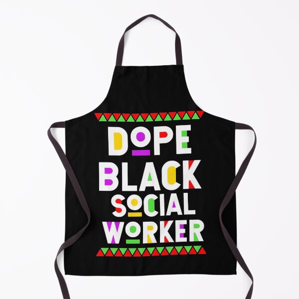 Item preview, Dope Black Social Worker Typography Design designed and sold by erfazanitika.