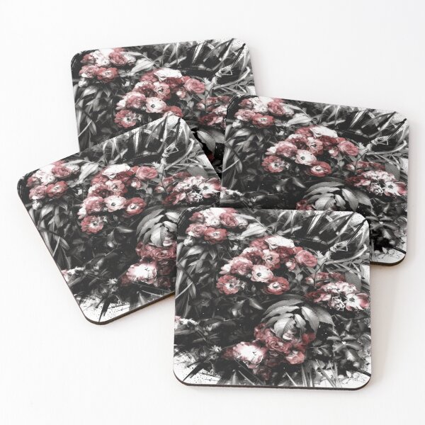 Item preview, floral bold charcoal colorful charcoal sketch design designed and sold by SmashingDeals.