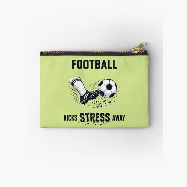 Item preview, Football Kicks Stress Away – Bold Soccer Motivation Design designed and sold by SimplyArtLab.