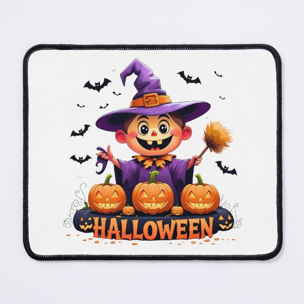 Item preview, Halloween Witch Kid with Pumpkin designed and sold by Madhav Creations Studio.