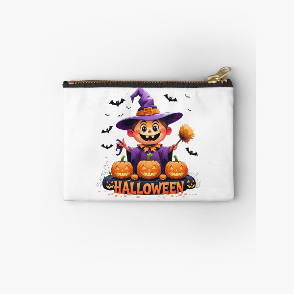 Item preview, Halloween Witch Kid with Pumpkin designed and sold by Madhav Creations Studio.