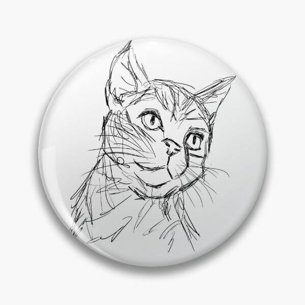 Item preview, Just Cat – Raw Digital Sketch designed and sold by JustArtSoulUK.