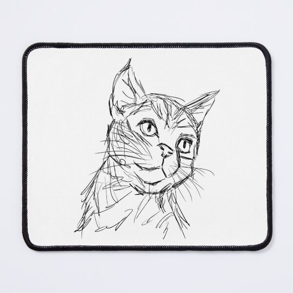 Item preview, Just Cat – Raw Digital Sketch designed and sold by JustArtSoulUK.