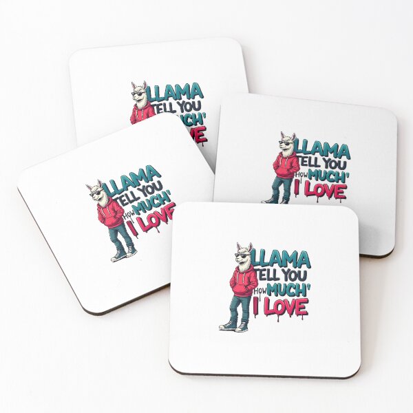 Item preview, Llama Tell You How Much I Love You Funny Valentine Cartoon Llama Sticker designed and sold by Maanvir.