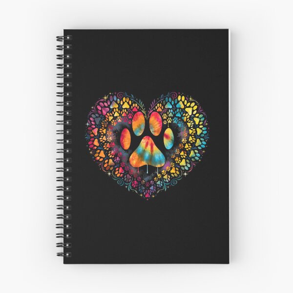 Item preview, Tie Dye Love Dog Paw Print Heart Animal Lover designed and sold by GiaoCalonas.