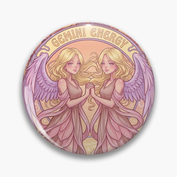Item preview, Gemini Zodiac Twins Anime Art | Gemini Energy Celestial Angel Goddesses | Pastel Astrology Illustration | Horoscope Wall Art | Gemini Birthday Gift | Fantasy Zodiac Decor designed and sold by RSDigitalPrintDesign.
