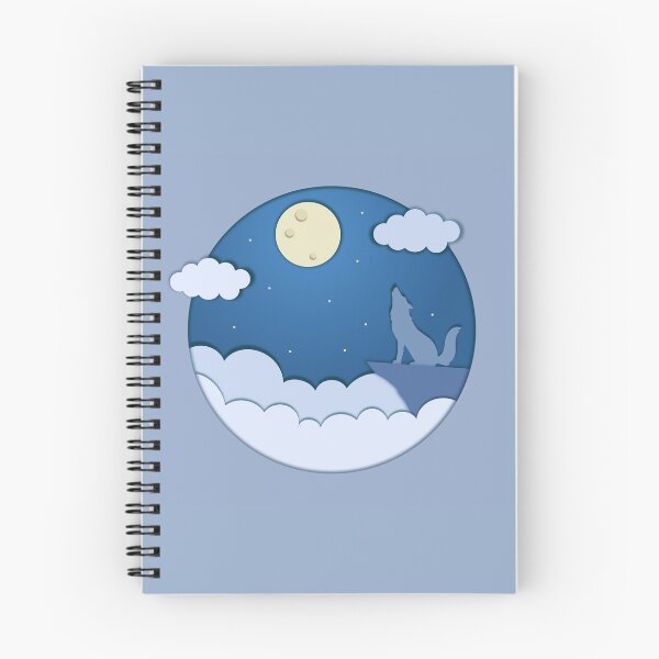 Item preview, Howling Wolf Under Moon and Clouds designed and sold by CozyLittleShop.