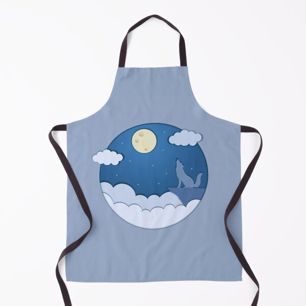 Item preview, Howling Wolf Under Moon and Clouds designed and sold by CozyLittleShop.