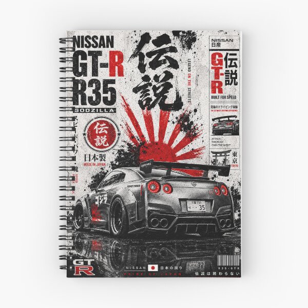 Item preview, Nissan GTR poster 4k designed and sold by SLAP.studio.