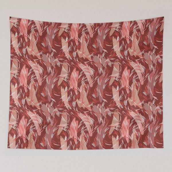 Item preview, Terracotta Abstract Pattern with Brush Strokes designed and sold by Zaya_art.