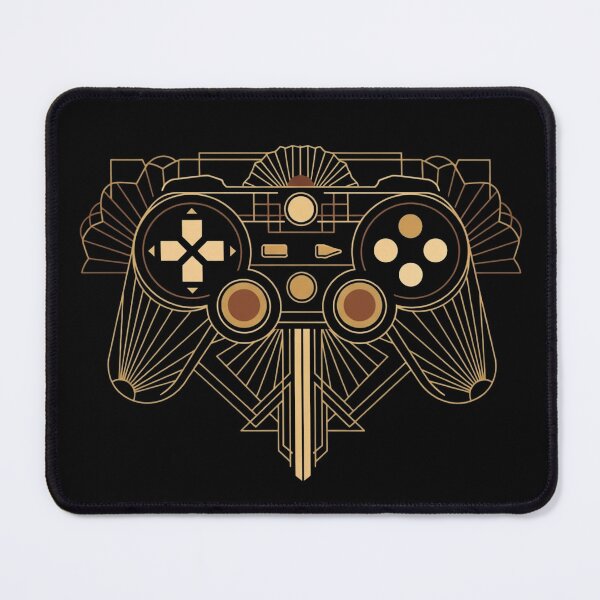 Item preview, Art Deco Gaming Controller - Golden Geometric Gamepad designed and sold by Dzblack.