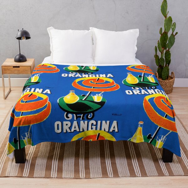 Item preview, Vintage Orangina Poster | Mid-Century Advertising Art | Bold Colors & Iconic Design | Villemot's Classic Citrus Beverage Print designed and sold by artofuniverse.