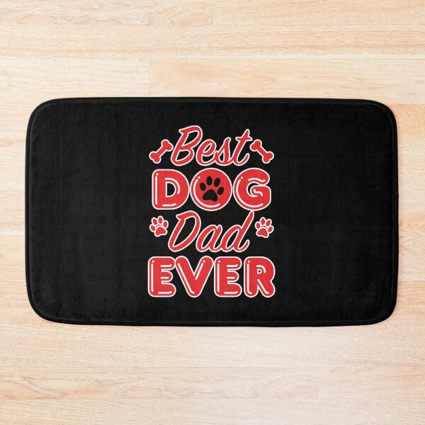 Item preview, Best Dog Dad Ever Paw Bone Typography designed and sold by GiaoCalonas.