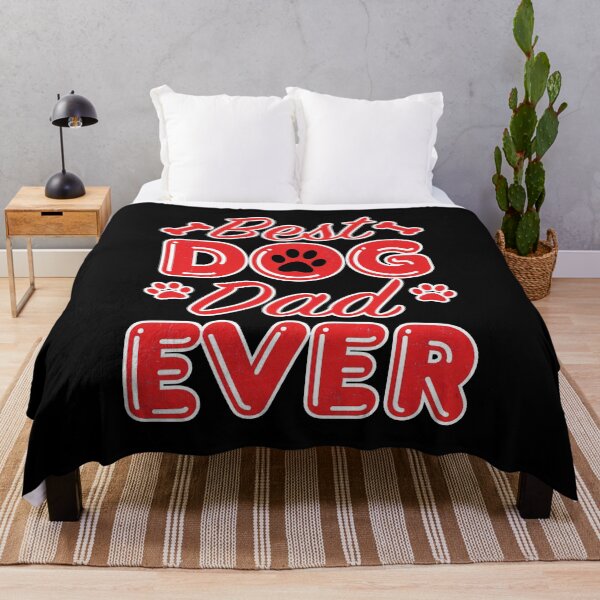 Item preview, Best Dog Dad Ever Paw Bone Typography designed and sold by GiaoCalonas.