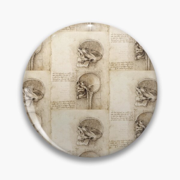 Item preview, Leonardo da Vinci Skull Anatomy Study – Renaissance Anatomical Drawing designed and sold by artofuniverse.