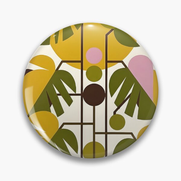 Item preview, Abstract Geometric Monstera Art Print | Mid Century Concrete Botanical Poster | Avant Garde Minimalist Plant Canvas designed and sold by SergioMiklos.