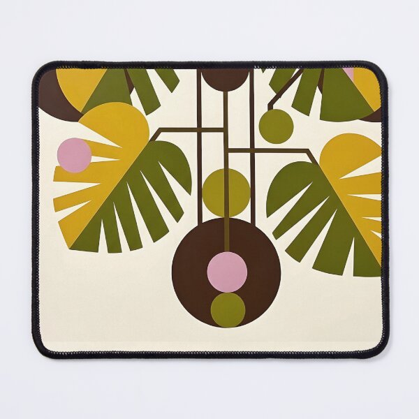 Item preview, Abstract Geometric Monstera Art Print | Mid Century Concrete Botanical Poster | Avant Garde Minimalist Plant Canvas designed and sold by SergioMiklos.