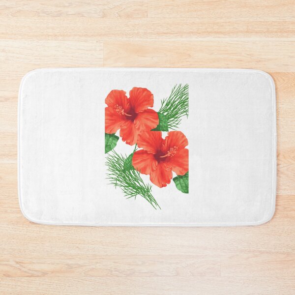 Item preview, Vibrant Red‑Orange Hibiscus Flowers designed and sold by EdgeSphere.