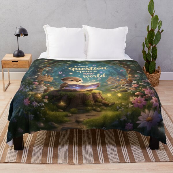 Item preview, Every Question Opens a New World – Otter Learning Milestone Art designed and sold by Wintorque.
