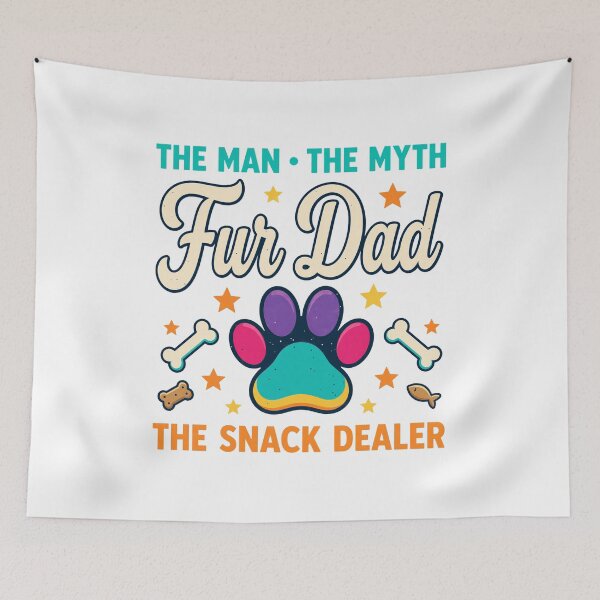 Item preview, Fur Dad Snack Dealer Funny Paw Cat Dog Father_s Day designed and sold by GiaoCalonas.