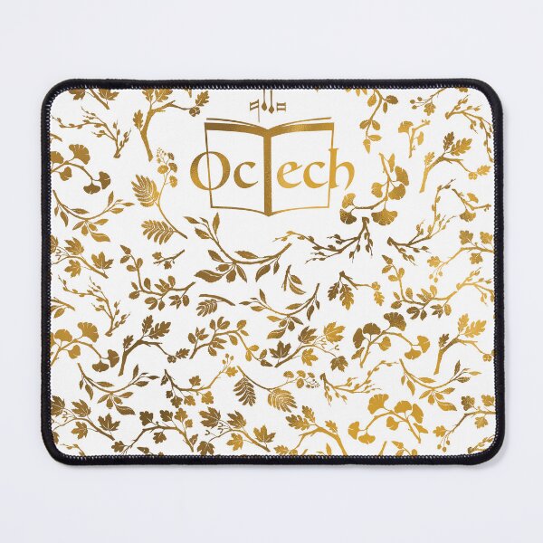 Item preview, OcTech logo with leaves, gold designed and sold by magpiekate.