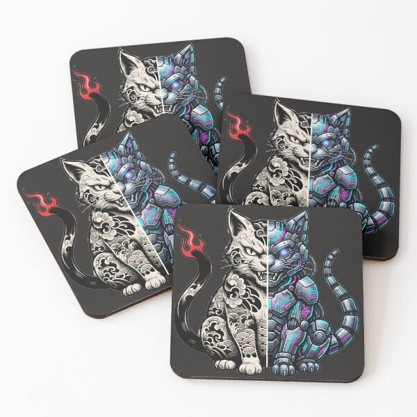 Item preview, Neon Paradox: Cyber-Bakeneko Biomech Familiar designed and sold by Neo Tokio.