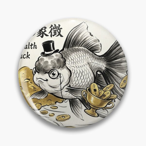 Item preview, Funny Sumi-e Goldfish Symbol of Wealth and Good Luck designed and sold by pocpoc3579.