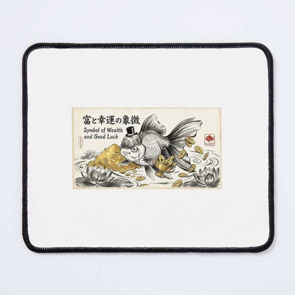 Item preview, Funny Sumi-e Goldfish Symbol of Wealth and Good Luck designed and sold by pocpoc3579.