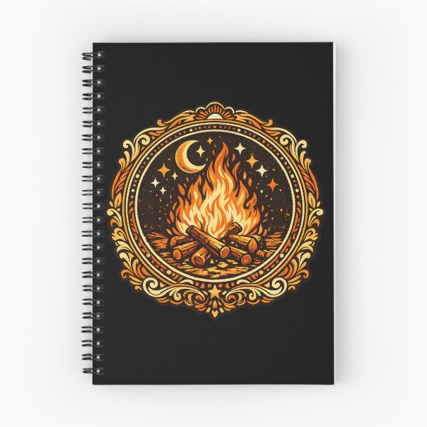 Item preview, Campfire Badge Design | Retro Vintage Camping Aesthetic T-Shirt designed and sold by VaultVibes.